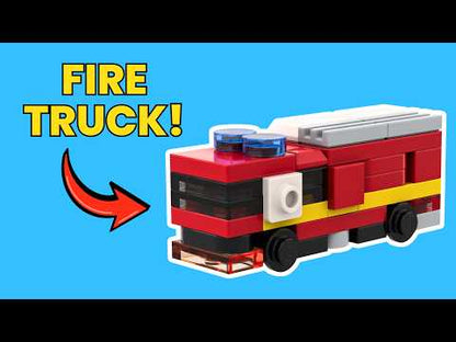 LEGO Micro Hasičské Auto MOC – PDF Návod na Stavanie