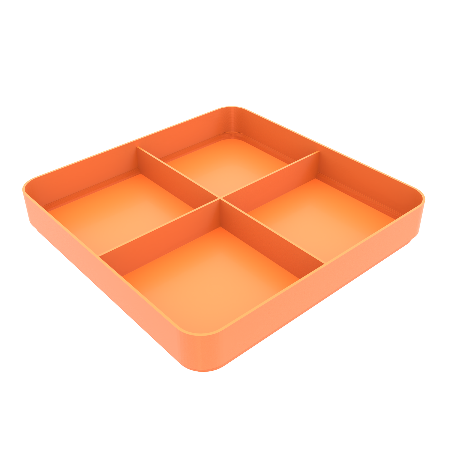 COMBO PACK – 3× Full-Size 3D Printed Sorting Trays (2/4/6 Compartments) with Lid
