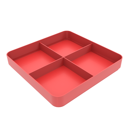 COMBO PACK – 3× Full-Size 3D Printed Sorting Trays (2/4/6 Compartments) with Lid
